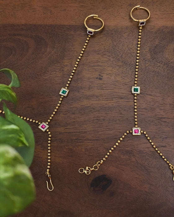 Ritika Swarovski Hathphool