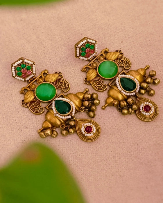 Rishu Dual tone Danglers