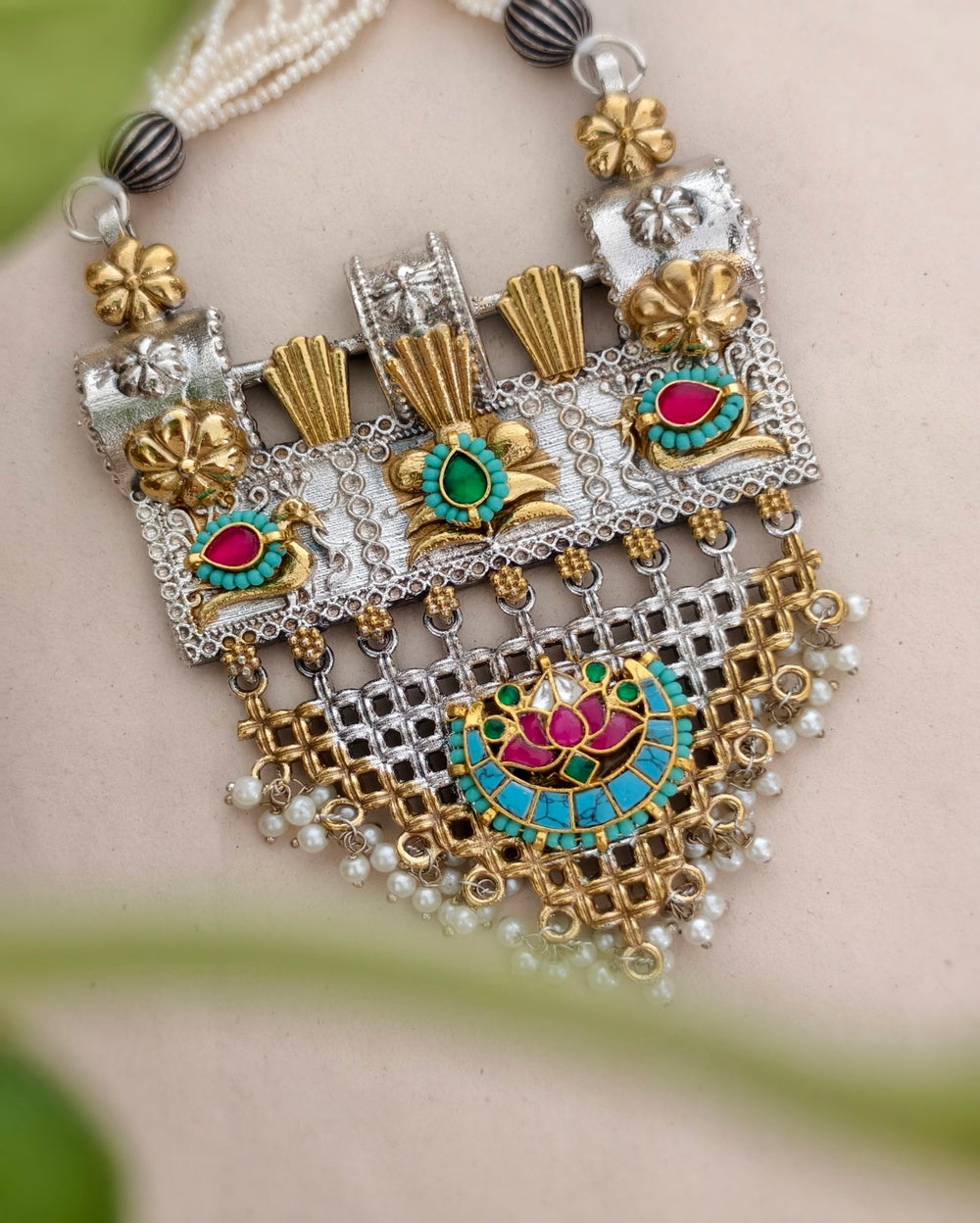 Hansika Dual tone Necklace
