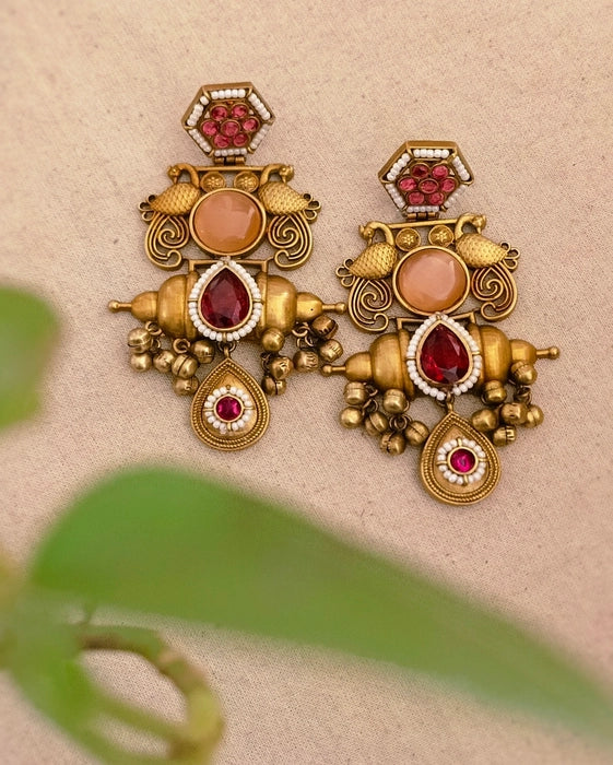Rishu Dual tone Danglers