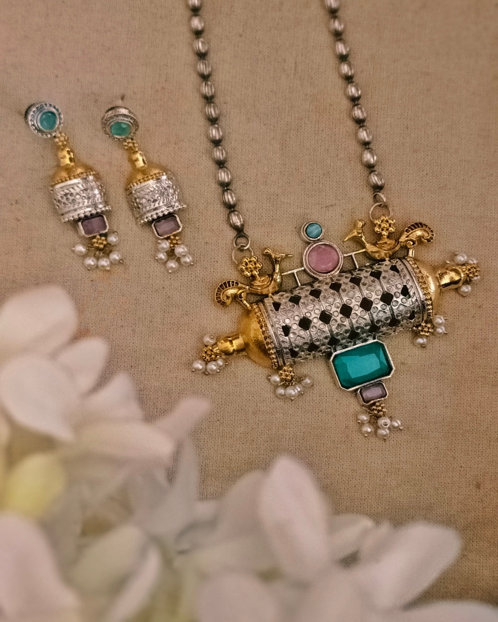 Bala Dual tone  Necklace