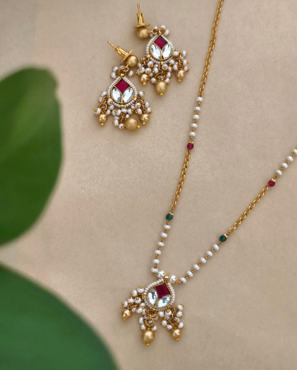 Bhuvi Golden Necklace