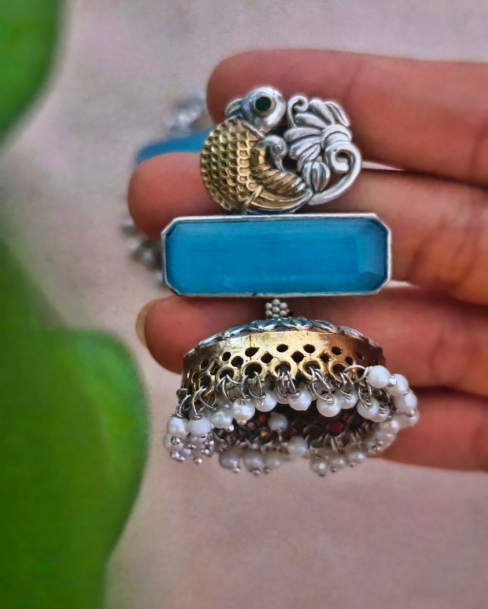 Charithra Dual tone Jhumki
