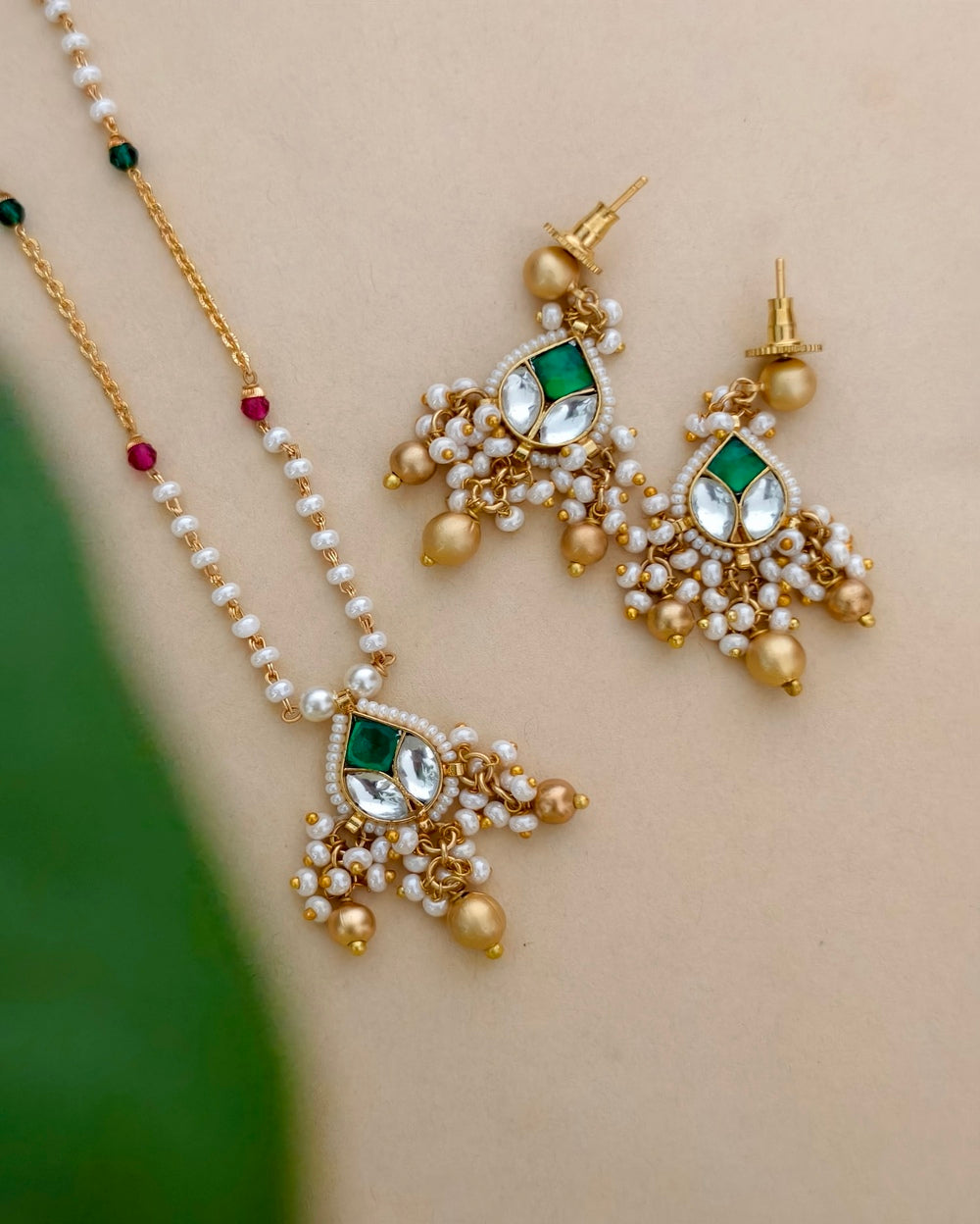 Bhuvi Golden Necklace