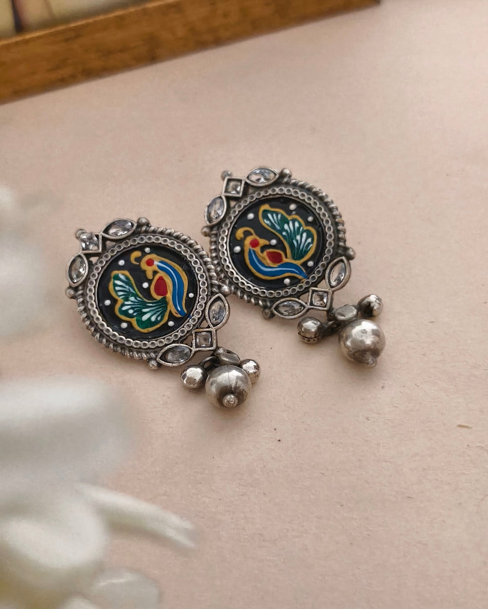 Ikshu Meenakari Danglers