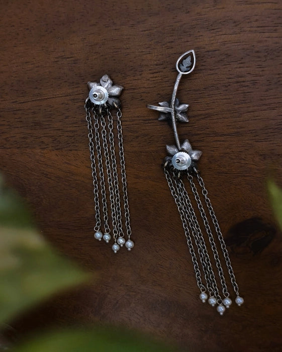 Lotus Mismatch Earcuffs