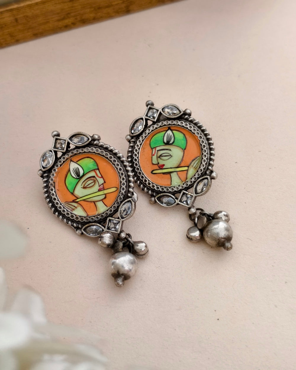 Ikshu Meenakari Danglers