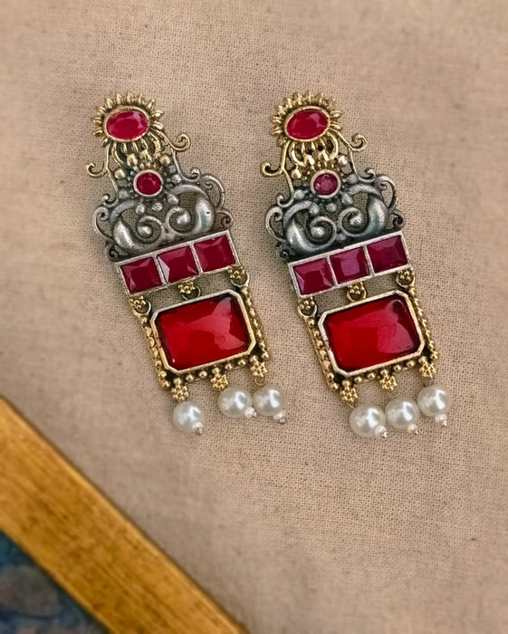 Purvi Dual tone Danglers