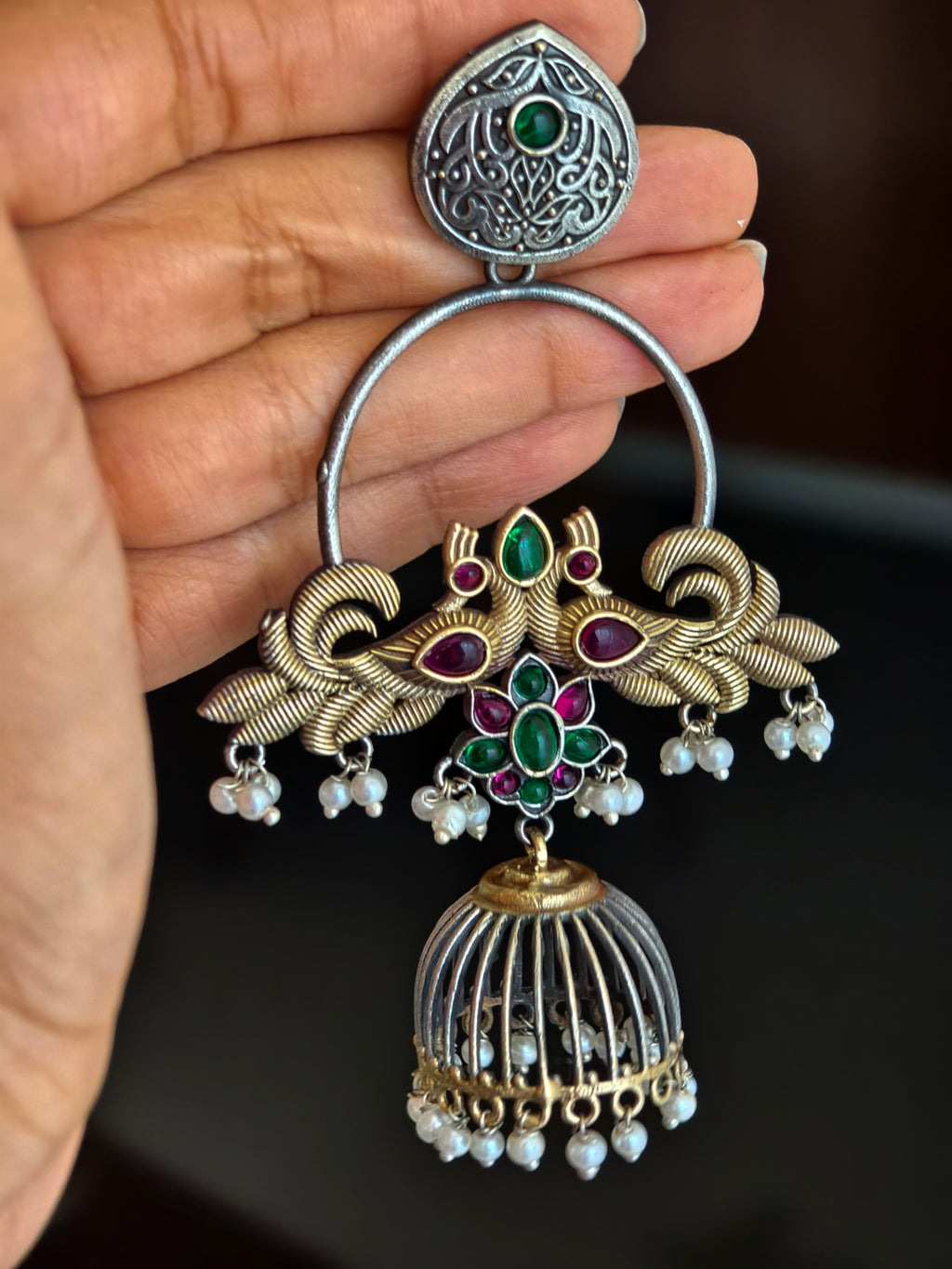 Neha Dual Tone Jhumki