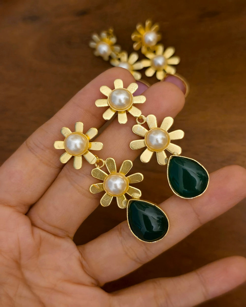 Ahana Golden Dangler