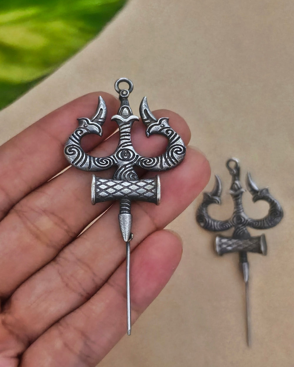 Trishul Silver Needle Earcuff