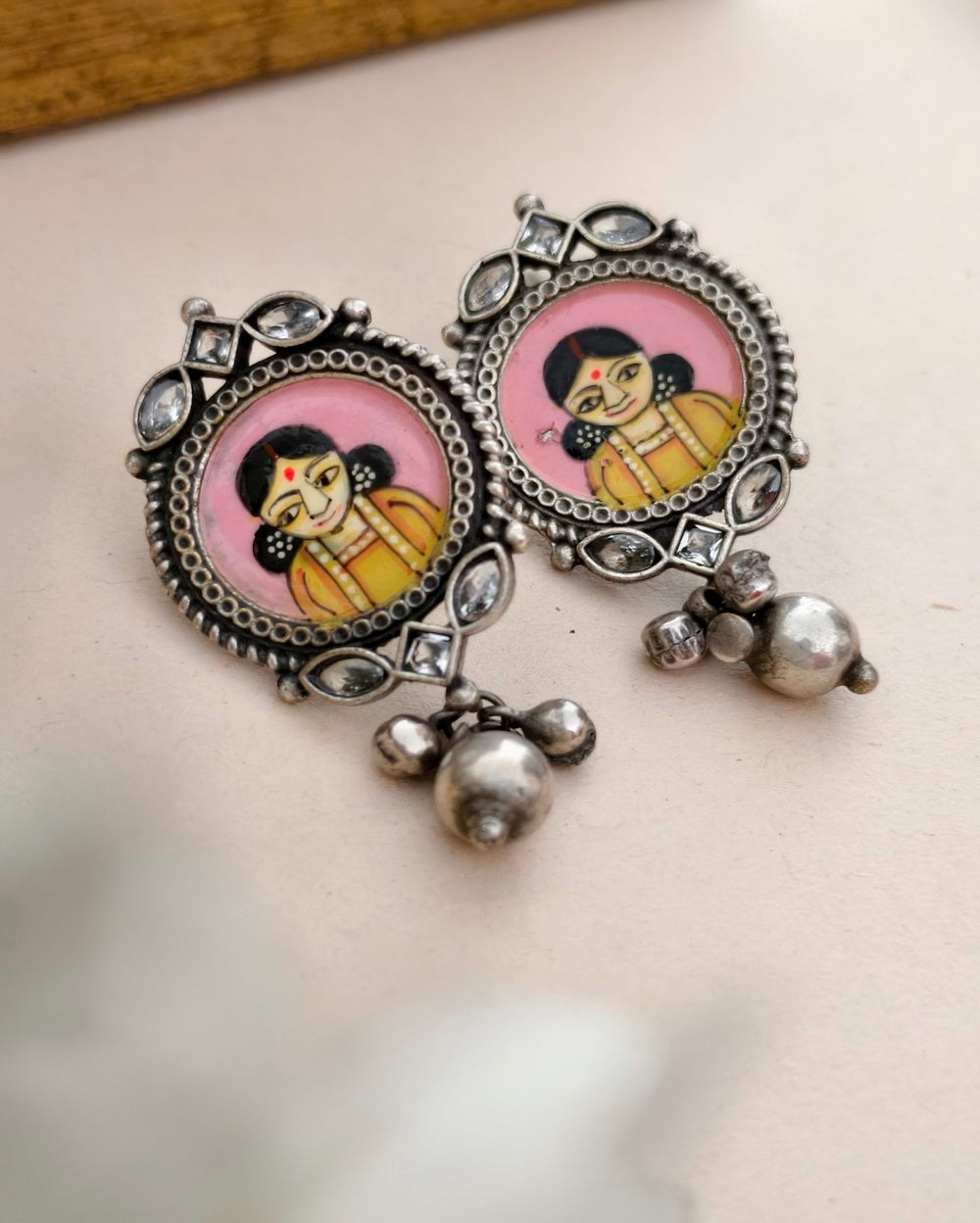 Ikshu Meenakari Danglers