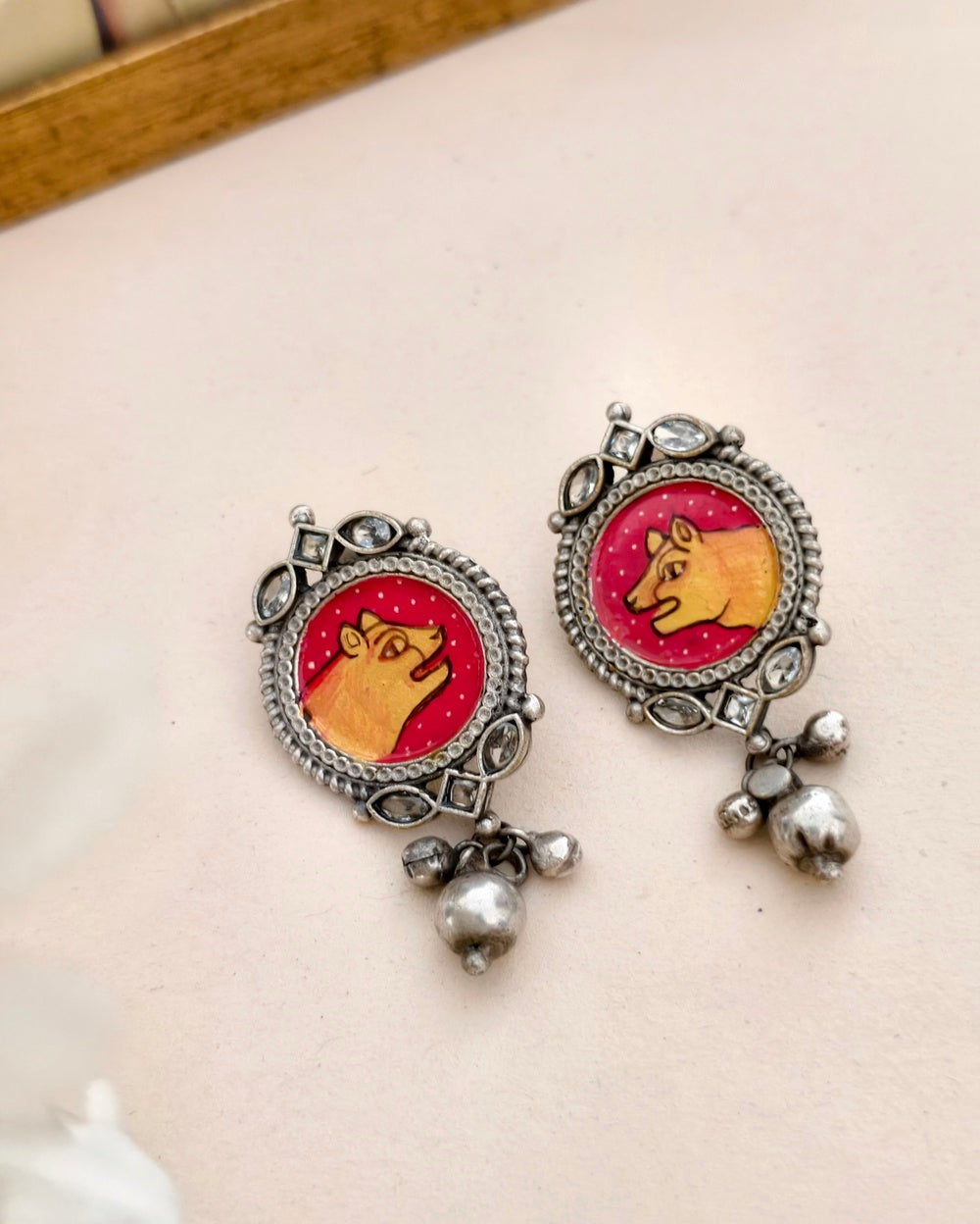Ikshu Meenakari Danglers