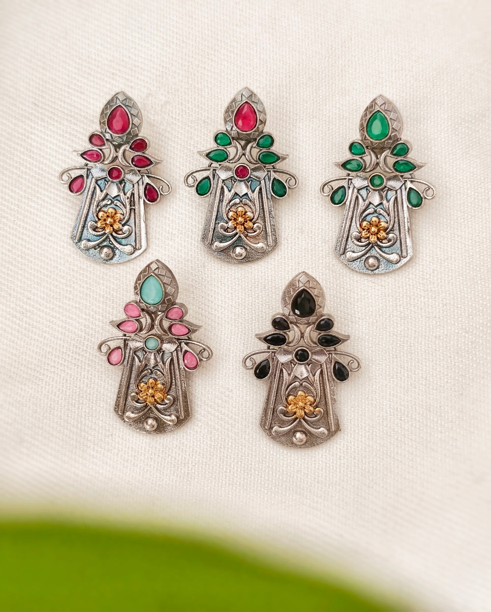Veena Dual tone Studs