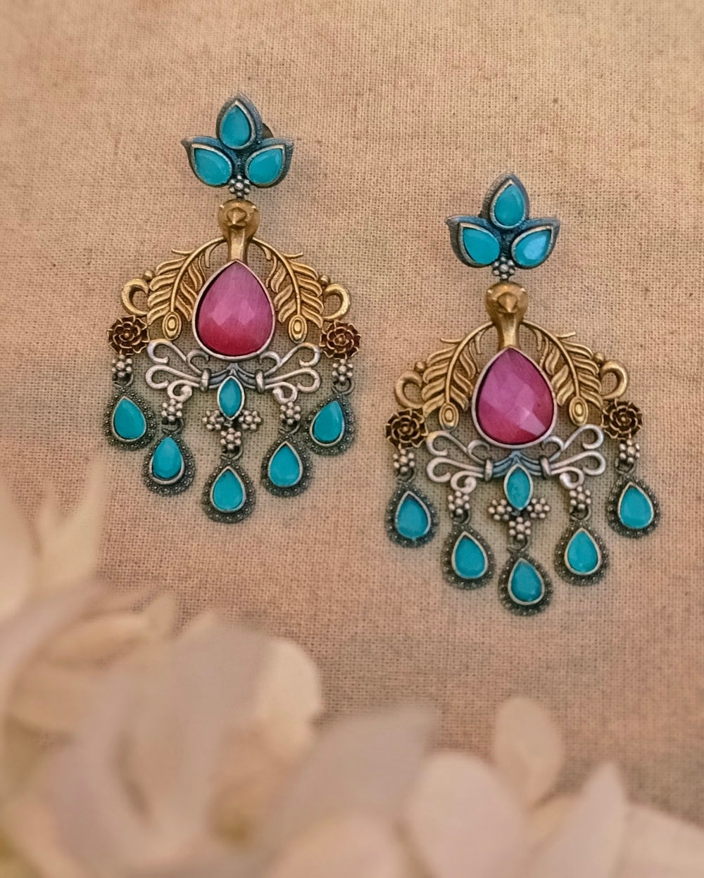 Chandana Dual tone Danglers