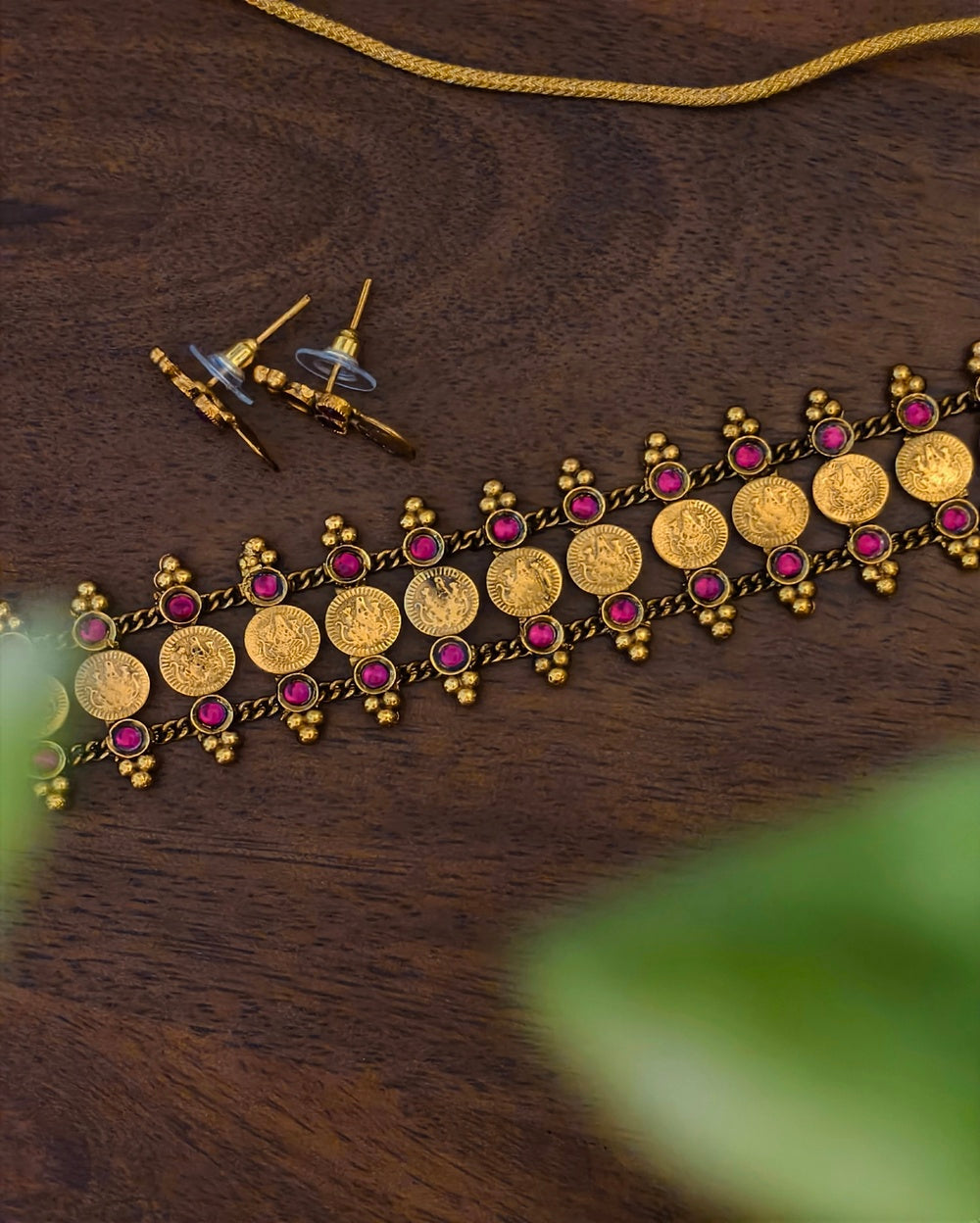 Prisha Temple Coin Choker