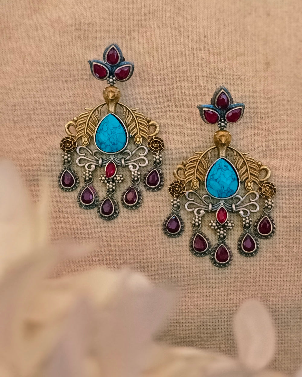Chandana Dual tone Danglers