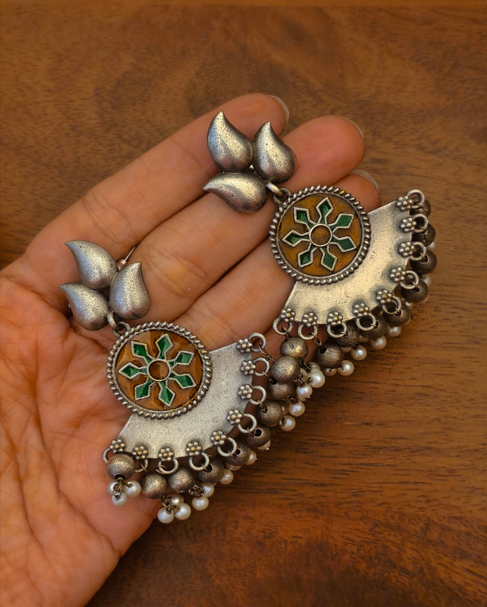 Diya Meenakari Dangler