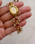 Maanvi Golden Watch