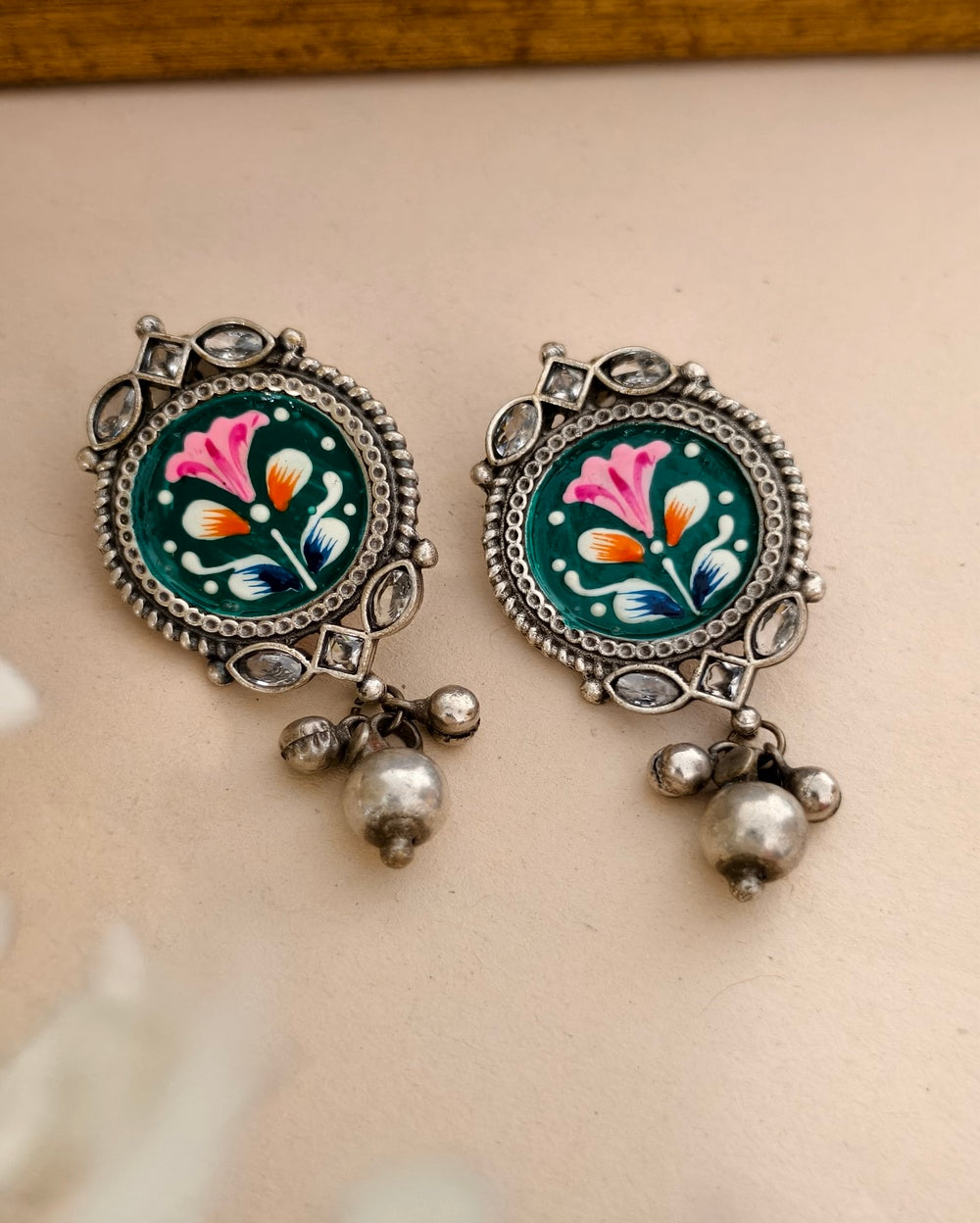 Ikshu Meenakari Danglers
