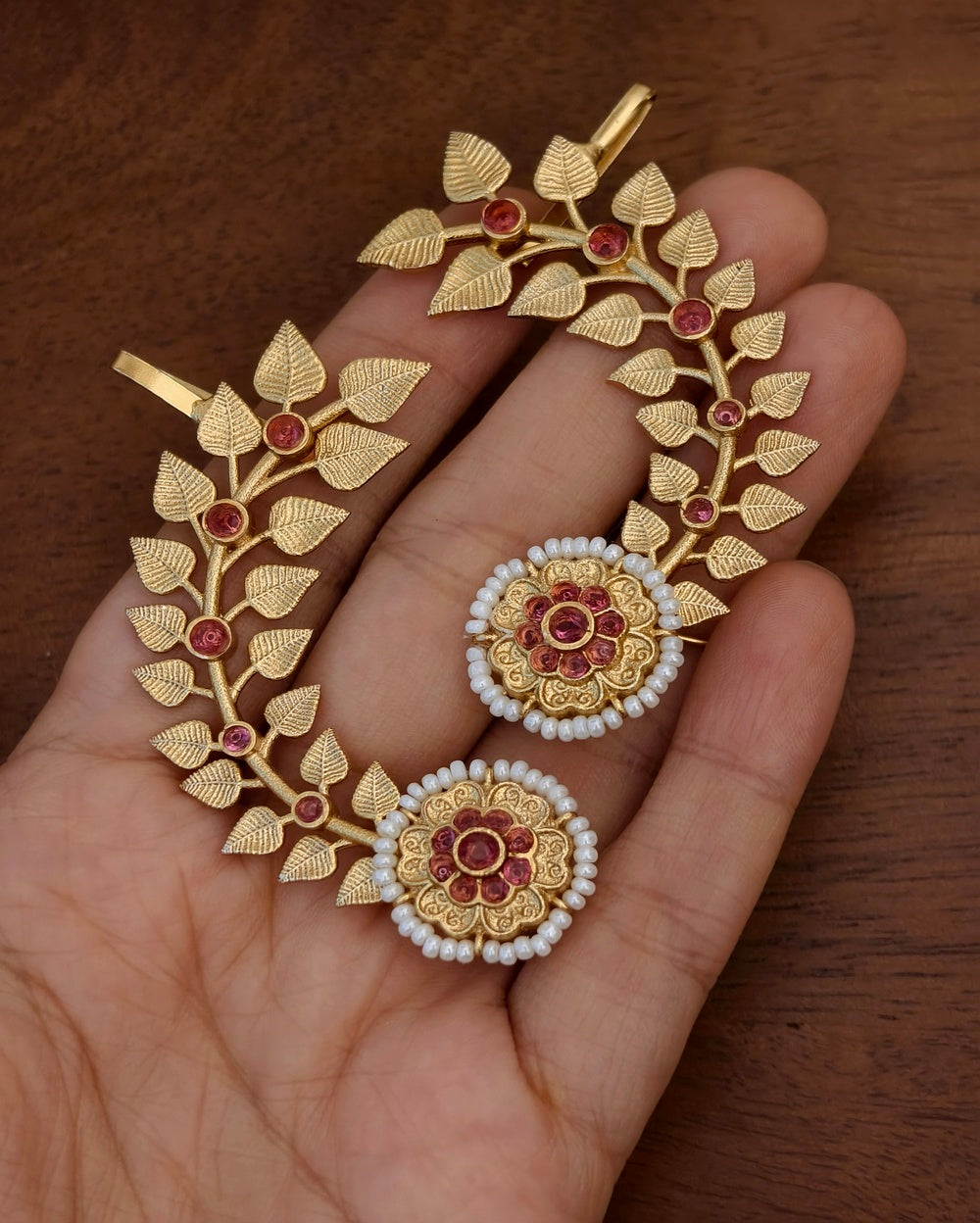 Barkha Golden Earcuff