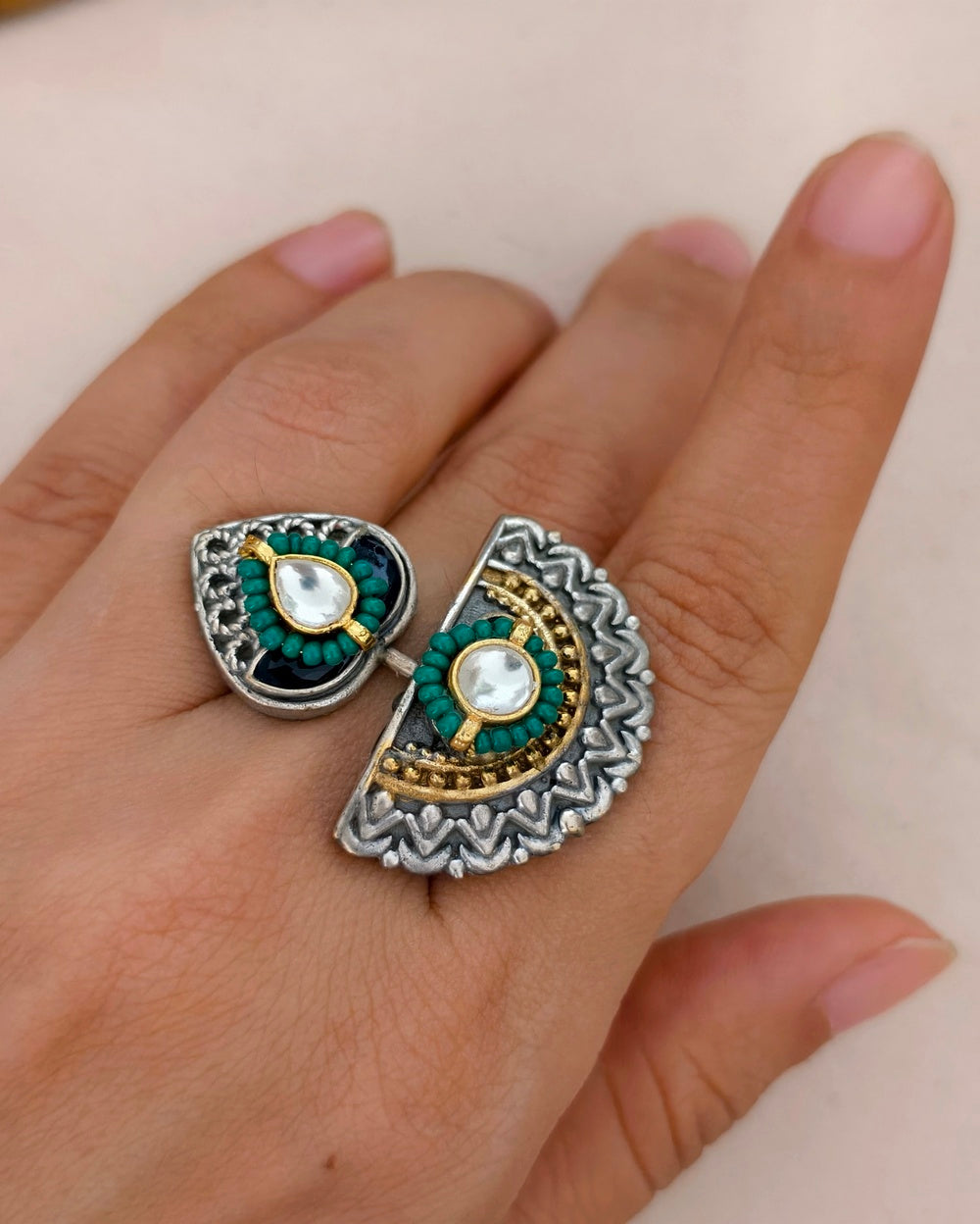 Khalia Dual tone Rings