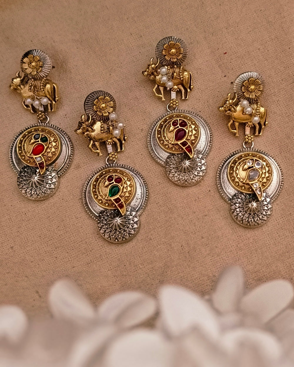 Nandni Dual tone Danglers