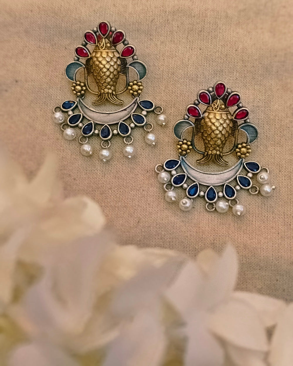 Bindu Dual tone Danglers