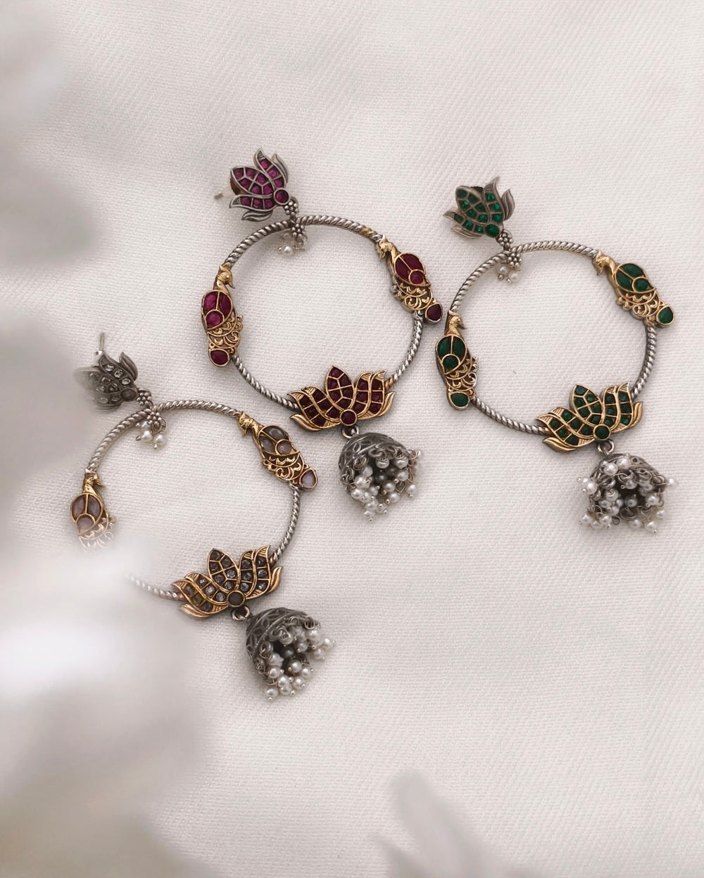 Mahima Dual tone Chandbali Jhumki