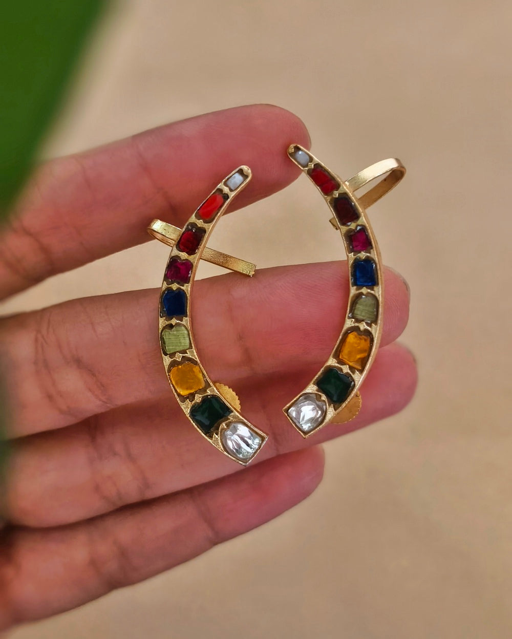 Ekta Golden Earcuff