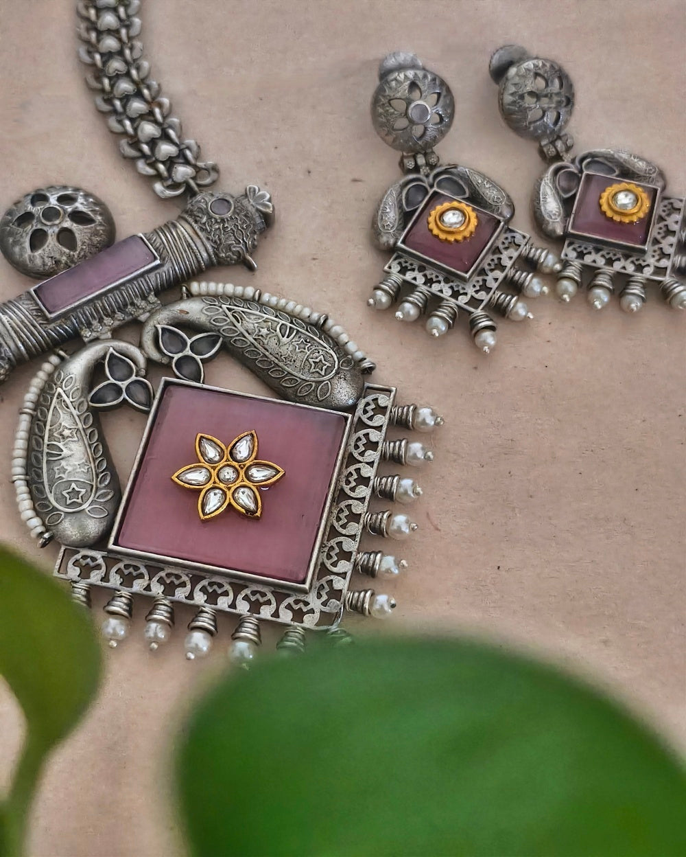 Jarita Oxidised Necklace