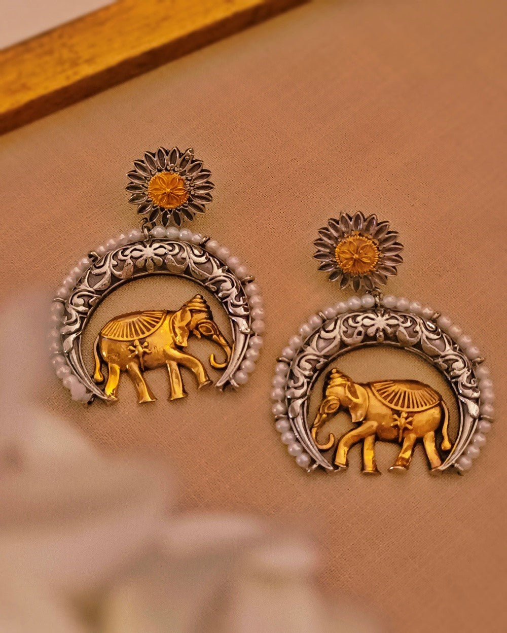 Sita Dual Tone Danglers