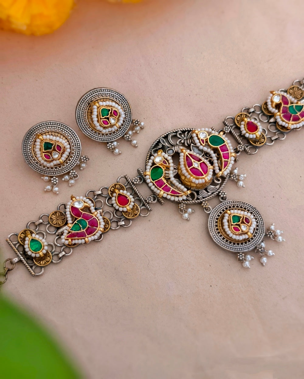 Camerina Dual tone Chokers
