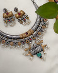 Zeana Dual tone Necklace