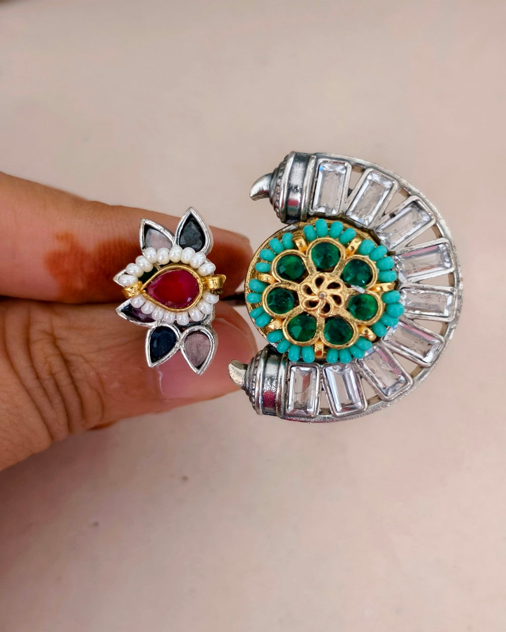 Sadya Dual tone Rings