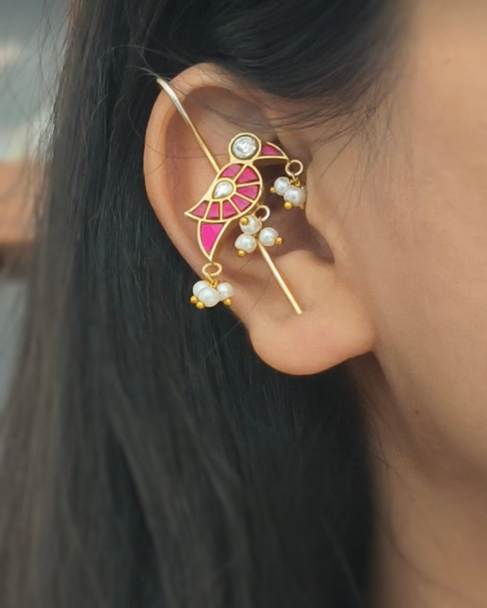 Bird Needle Earcuff