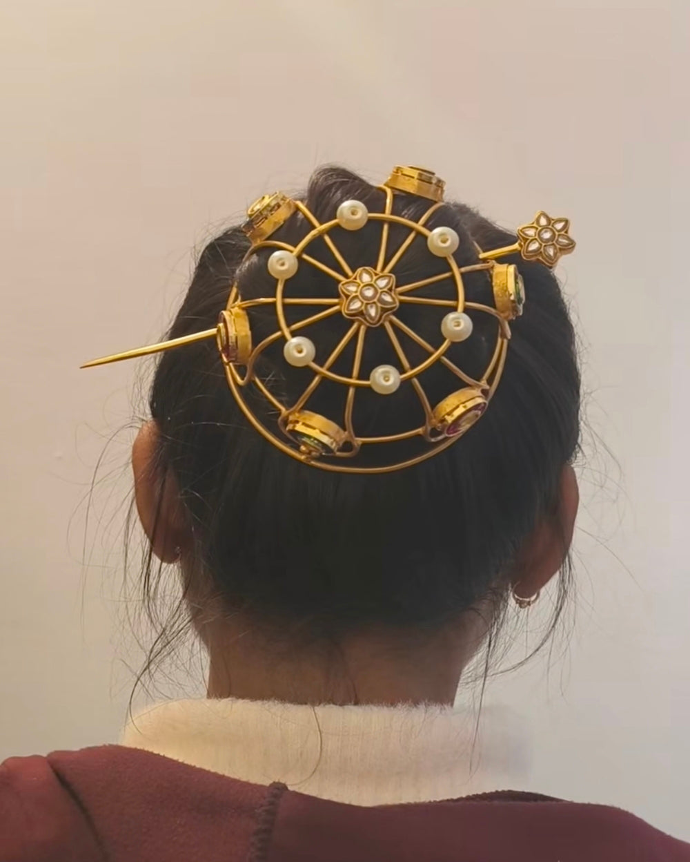 Noor-e-kundan Hair Bun