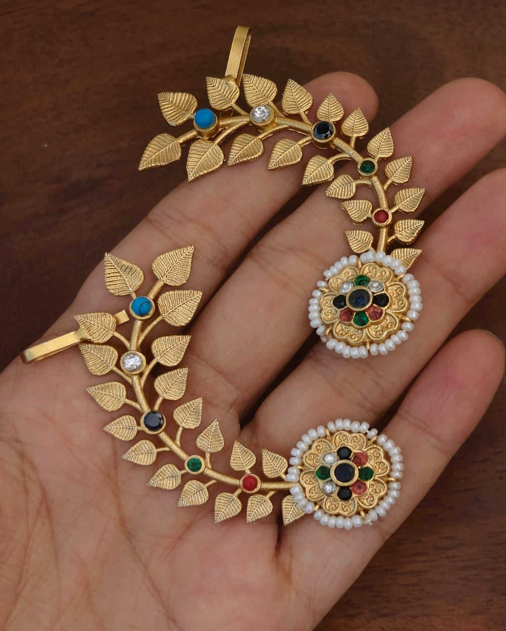Barkha Golden Earcuff