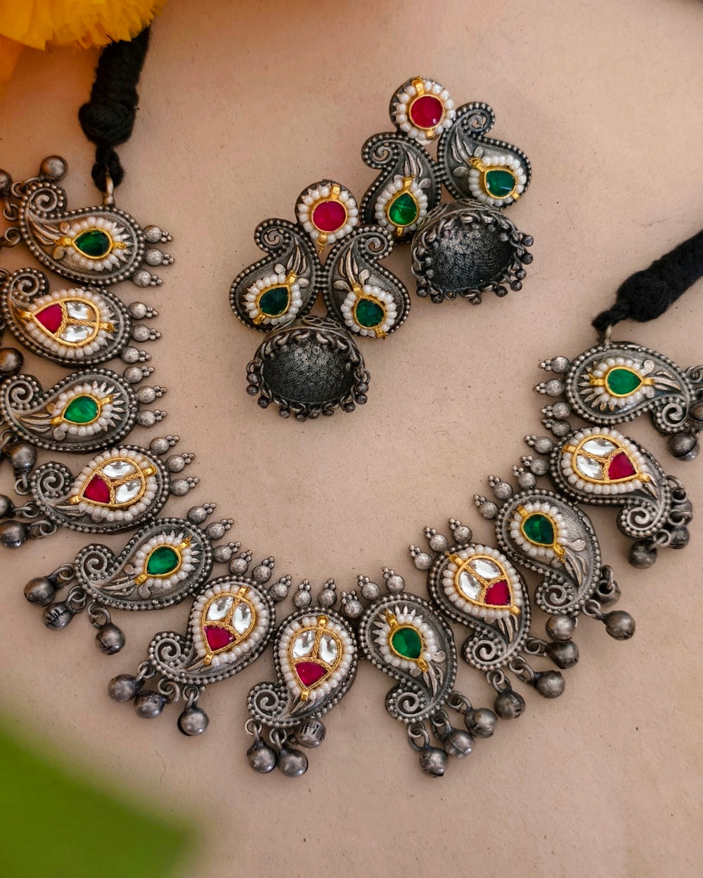 Bavisha Dual tone Necklace