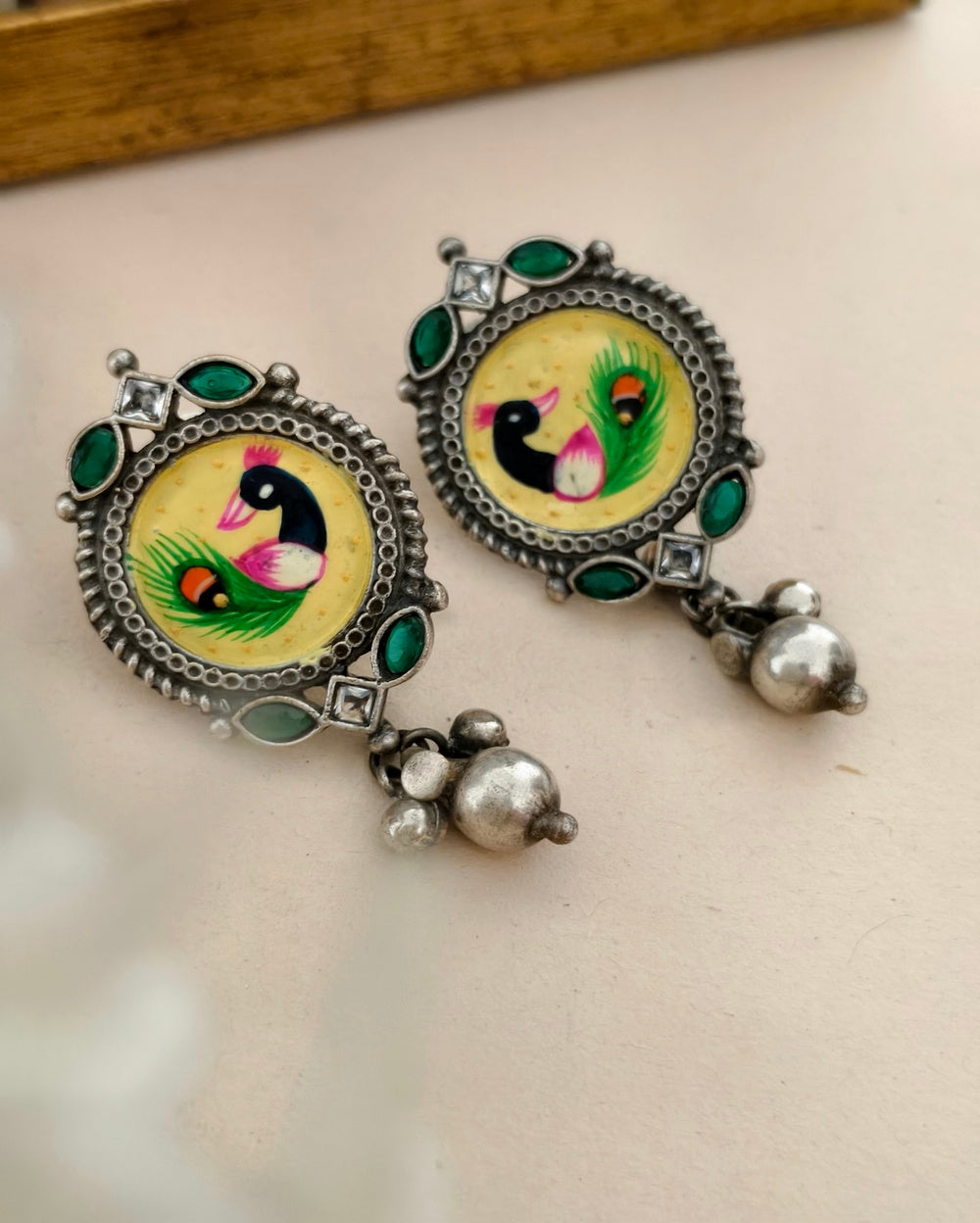 Ikshu Meenakari Danglers