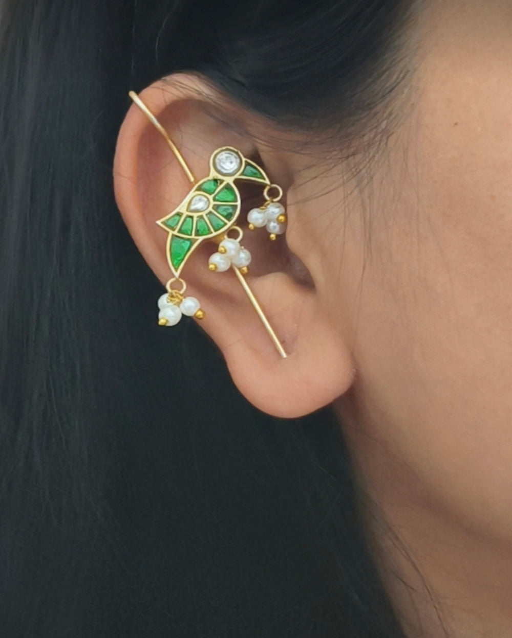 Bird Needle Earcuff