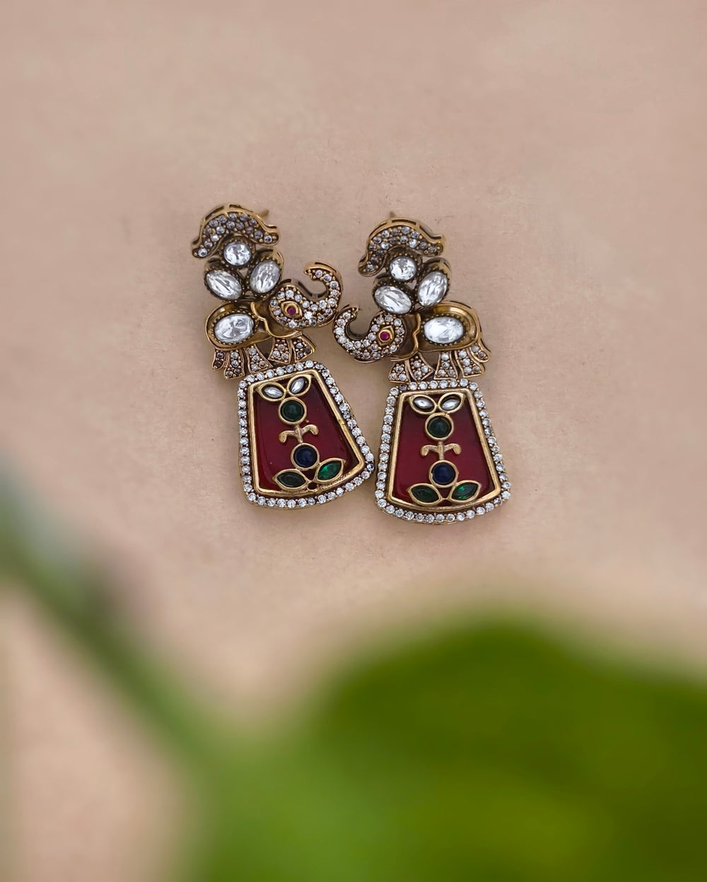 Elephant Statement Earring