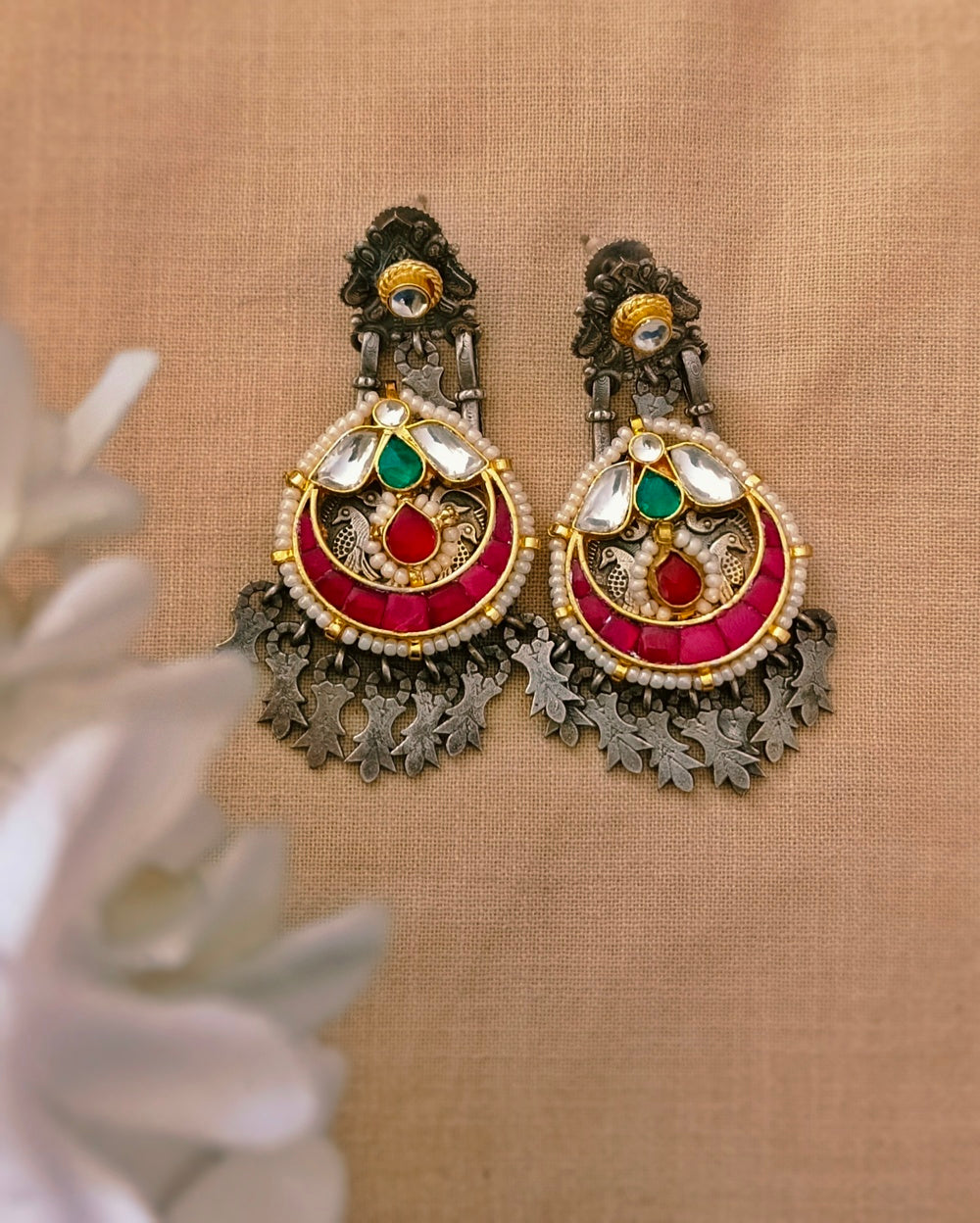 Vidula Kundan Earrings