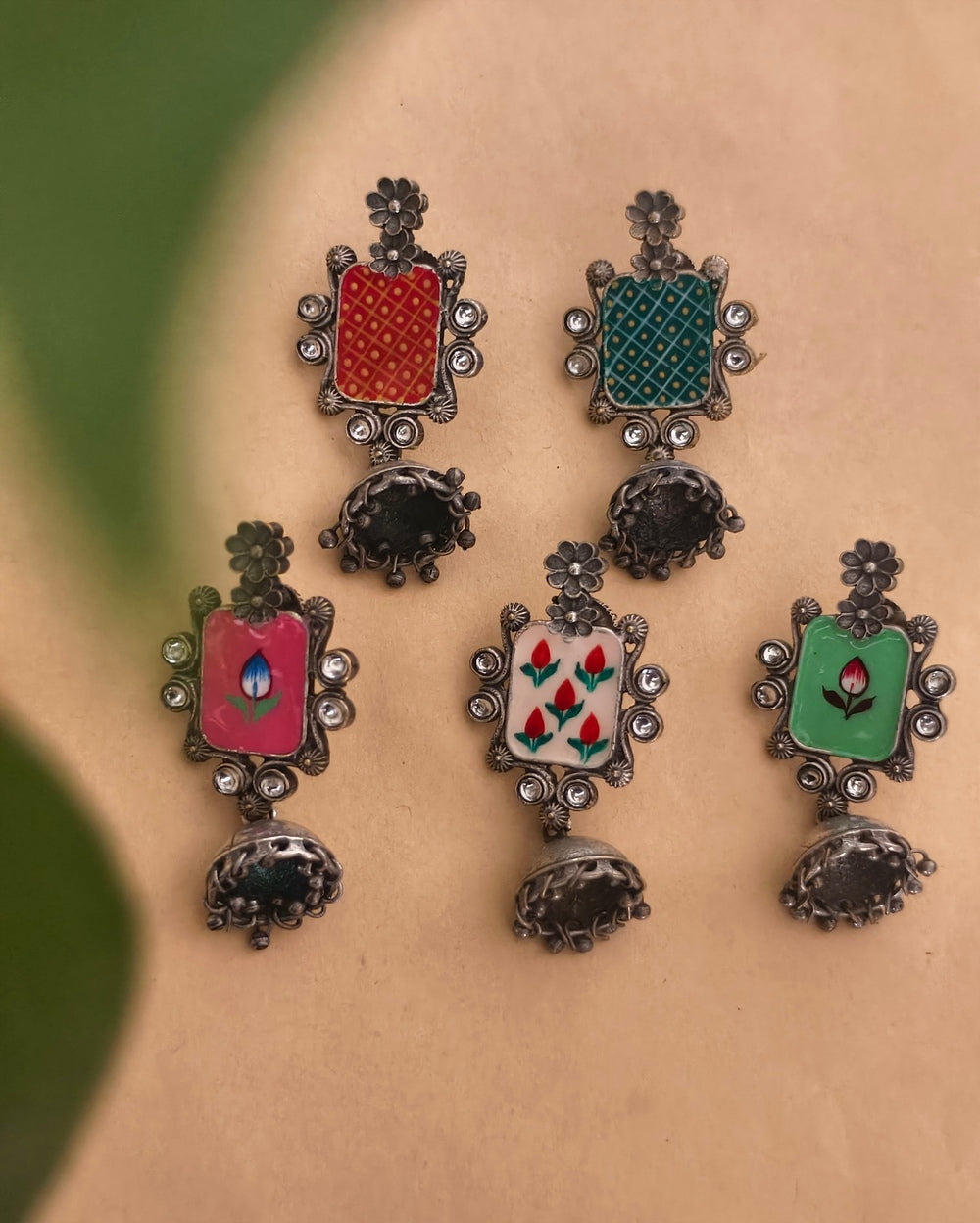 Wishi Meenakari Jhumki