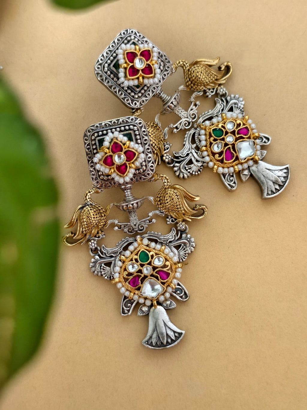Palak Kundan Earring